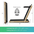 Compact 2 - in - 1 Under Desk Treadmill with 2.25HP, LED - View 6 | SAMAG