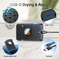 JJC Reusable Dehumidifier Electronic Moisture Absorbing Card For DSLR Microscopes Moisture-proof Case Camera Accessories