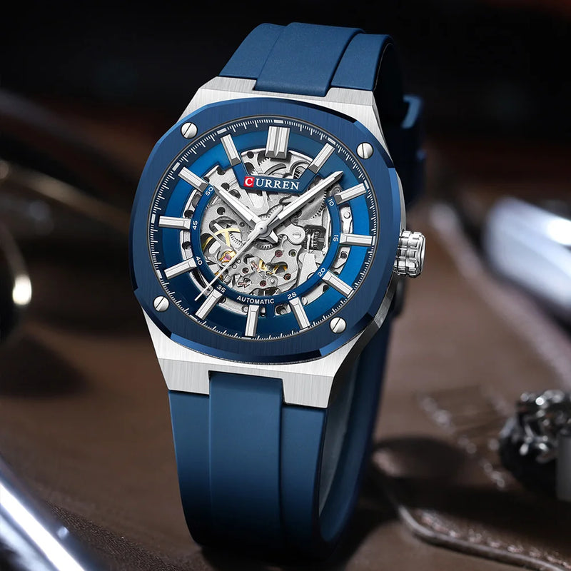 2025 CURREN New Men Mechanical Watch Luxury Sapphire Glass Automatic Watch 41MM Stainless Steel Watch for Men