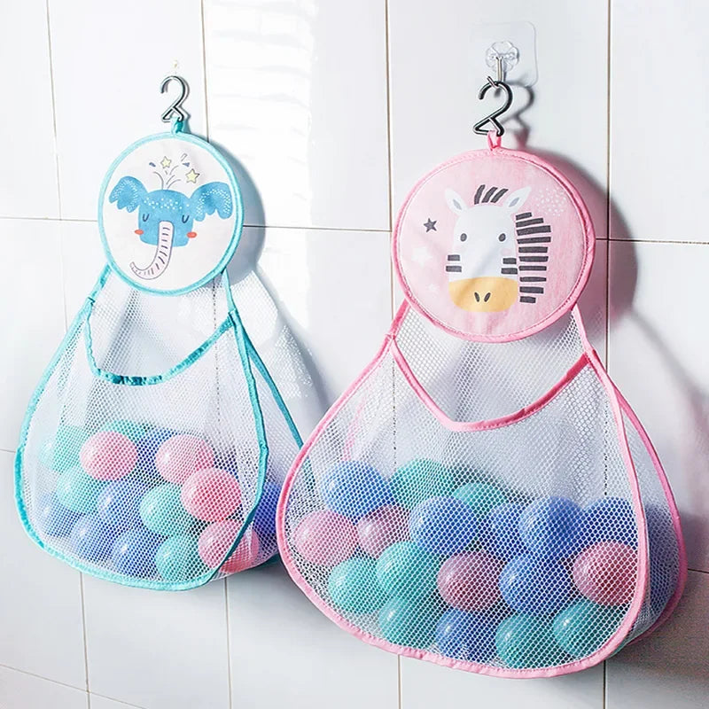 Large Mesh Beach Bag Kids Toy Storage Net Bag for Sand Play Shell Collecting Quick-Dry Breathable Organizer for Beach Vacations