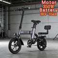 14-inch folding parent-child E-Bike, 350W brushless motor mini electric bicycle 36V15AH school transportation electric bicycle