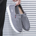 Men's Washed Fabric Casual Shoes Anti Slip and Wear-resistant Driving Shoes Canvas Shoes