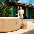 High Quality Hot Sale Brown Inflatable Bath with Machine for Hot SPA