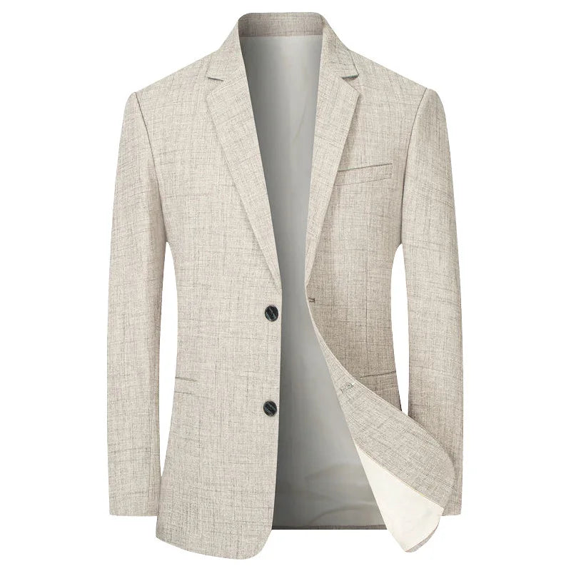 New Men's Spring and Autumn Light Suits, Solid Formal Wear, Business Casual Coats, Jackets for 4XL - View 8 | SAMAG