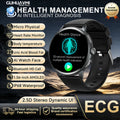 2026 New AI Accurate Diagnosis Body Fat Uric Acid BP ECG SmartWatch HD AMOLED Screen call Sport Health Smart watch For Men women