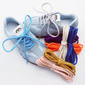 Half Round High Quality Shoelaces 4mm Wide Solid Color Shoelace Sneaker Classic Shoe Laces 100/120/140/160cm 1Pair