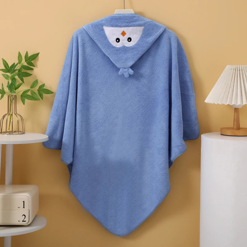 1 Piece of Ultra-Fine Fiber Baby Bath Towel, Suitable for Infants and Children Aged 0-3, Multifunctional Cartoon Blanket for Babies, Soft Baby Blanket, Soft and Comfortable, Skin-Friendly, Cartoon Design, Newborn Bath Towel,