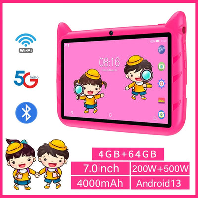 BDF 7 Inch Kid Tablet Android 13, 4GB RAM 64GB ROM, 1TB | SAMAG