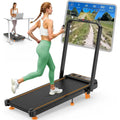 Compact 3.5HP Treadmill with 10% Incline, Handle, and App | SAMAG
