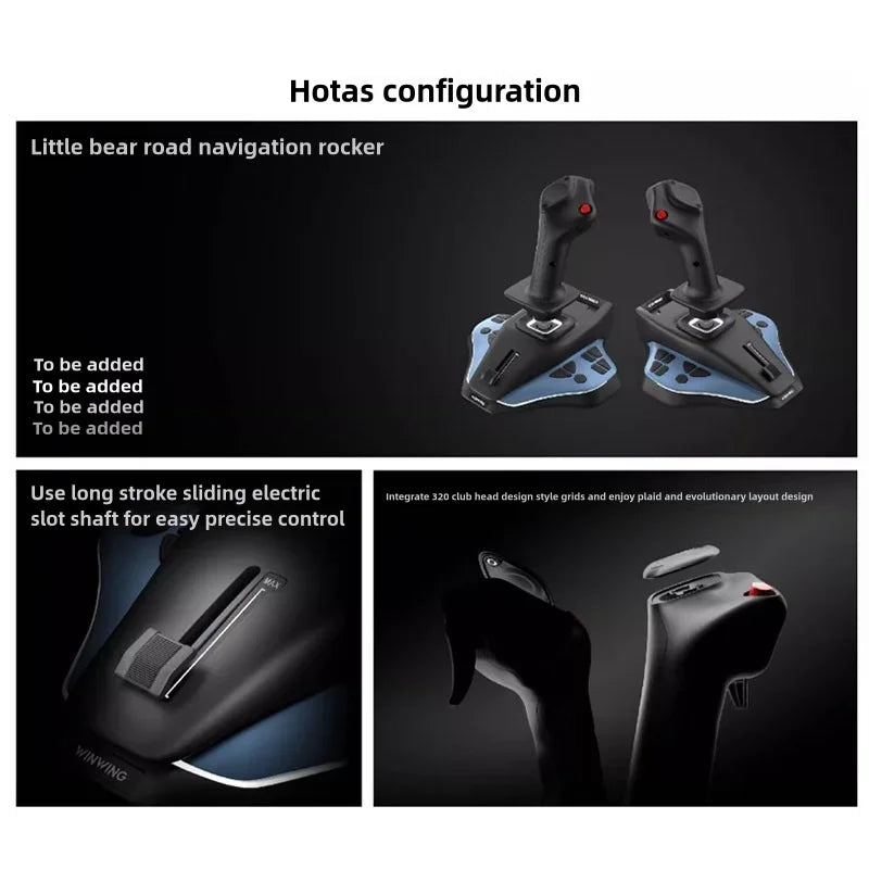 WINWING URSA MINOR Airline Joystick L Captain Flight Simulator for X-Plane P3D