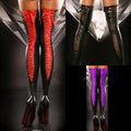 Night Club Casual Outing Women Stockings Long Socks Polyester Summer Club Lingerie Patent Leather Sexy Solid Color