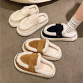 Winter Fluffy Women's Slippers Home Fuzzy Fur Luxury Designer Woman Shoes Indoor Flat Plush Elegant Fashion Footwear Soft Sole
