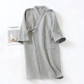 2026 Men's Casual Cotton Pajamas Dress Solid Warm Sleepwear Soft Loose Male Bath Robe Kimono Nightgown Home Clothes Men Robes