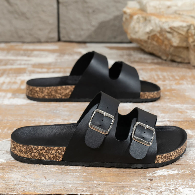 Men's Fashionable Slippers, Thick-Soled, Wear-Resistant, Waterproof, Non-Slip, Lightweight, Comfortable, Casual Sandals