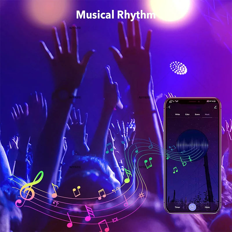 15W 18W E27 Tuya Bluetooth Smart Bulb lamps 110V 220V Led RGBCW Light APP Control Timing Smart Life APP Adjust Music Rhythm