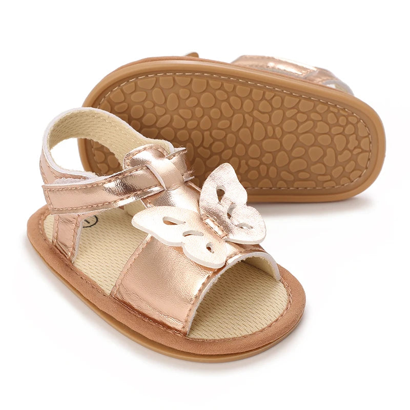 Gold Color Theme Christening baby Shoes for 1 Year Old Newborn Baby Baptismal Shoes for Girl Kids