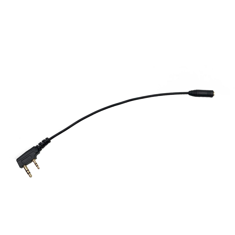 2-Pin to 3.5mm Female Audio Adapter Cable for Baofeng Kenwood TYT QUANSHENG Walkie Talkie Headset Transfer Earphone Audio Phone