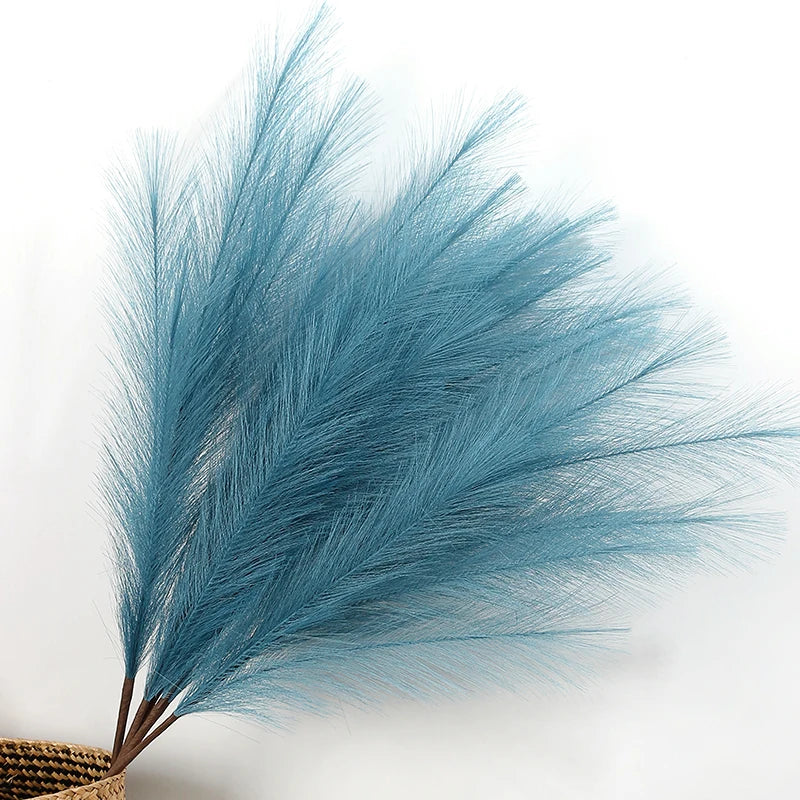 90/120cm Artificial Pampas Grass Bouquet Fake Flower for Home Room Decor Garden Wedding Decoration Outdoor Simulation Plant Reed