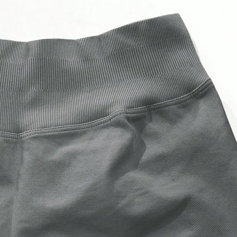Women's Seamless Butt Lifting Sports Shorts, Suitable For Gym Workout, Cycling, Running, Black Tight Pants, Summer