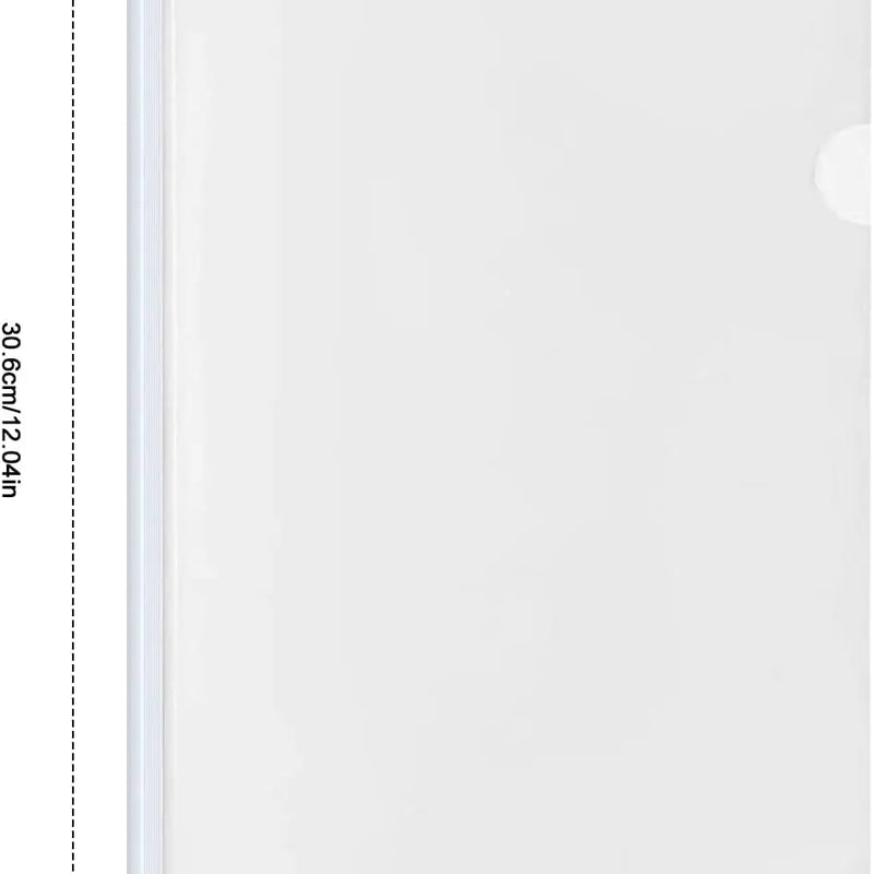 Pack of 10 Clear A4 Slide Binder Folder with Sliding Bar, Plastic Clip Bar Files Report Covers, File Folder Organiser Binder