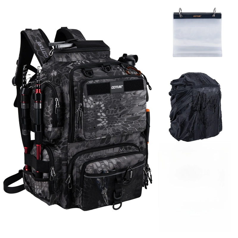 Goture 45L Large Fishing Backpack 900D Water - Resistant - View 21 | SAMAG