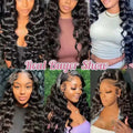 40 42 Inch HD Loose Deep Wave 13x6 Lace Front Human Hair Wigs Brazilian Curly Water Wavy 13x4 Lace Frontal Wigs For Women 250%