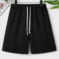 Men's Simple Solid Color Drawstring Belt Shorts, Casual | SAMAG
