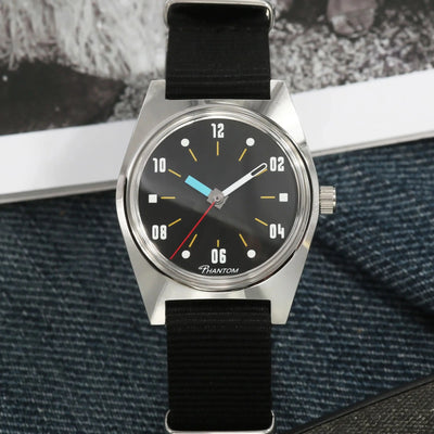 PHANTOM men’s Hand - Wind Mechanical Watch 7120 Waterproof Bauhaus Design for | SAMAG
