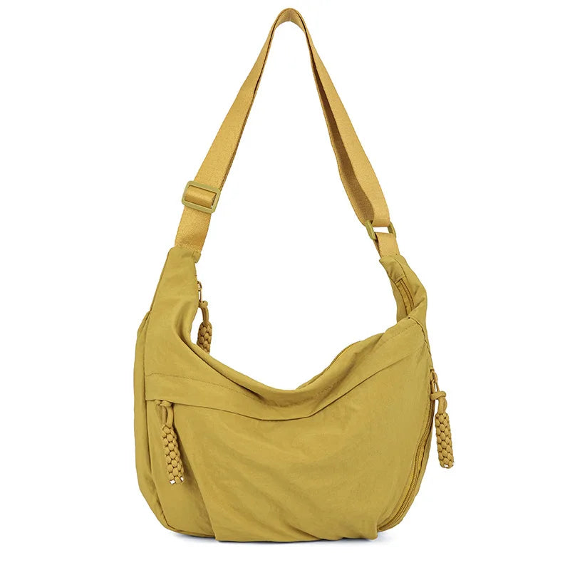 Casual Nylon Hobos Crossbody Bag for Women Handbag Purse Shoulder Underarm Bag Large Capacity Tote Bag Ladies Travel Shopper Bag