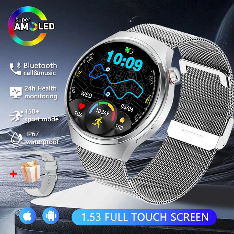 2026 New Watch 5 Pro Upgrade GPS NFC Men's Smartwatch 360*360 AMOLED HD Bluetooth Call Waterproof Smart Watch For Android iOS