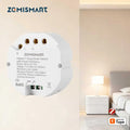 Zemismart 1 Gang Zigbee Relay Switch with Power Statistics Function Smart Inline Module Work with Tuya Smart Life App