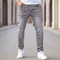 New men's jeans elastic slim fit pants street wear | SAMAG