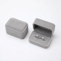 Personalized Flannel Ring Box - Custom Initials & Date, Custom Engagement Ring Box Wedding Jewelry Box, Elegant Jewelry Box