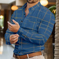 Men's business lapel shirt office casual outdoor street | SAMAG