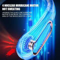 Lenovo Hanging Neck Fan USB Portable Small Bladeless Lazy Person Hanging Neck Charging Silent Cooling Air Conditioning Outdoor