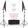 SH 2Pcs 50x70cm Photo Studio Kit With Softbox LED Bulbs Light Tripod for YouTube, Tiktok, Studio Portraits, Photography