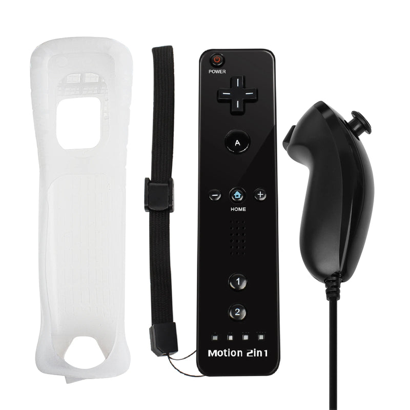 Controllers For Nintendo Wii 2 In 1 Left Right Controller Optional Motion Plus Set Game Remote Control Joystick Wireless Gamepad