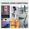 LEAPLIGHT Photography C Clamp with NATO 1/4" and 3/8" Hole for Photo Studio Video DSLR,Cameras Desktop Mount Tables Desk Clamps