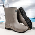 36-47 Size Wear-resistant Thick-soled Rain Boots Men's Outdoor Fishing Shoes Work Boots Non-slip Waterproof Men's Rubber Shoes