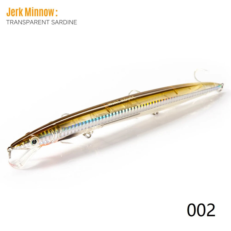 Hunthouse Sandeel Minnow Fishing Lure 143/173/208mm Long | SAMAG
