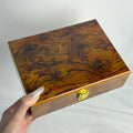 High-End Glossy Lacquered Wooden Storage Box for Belts, Premium Gift Packaging, Multifunctional Storage for Jewelry and Accessories, with Secure Locking