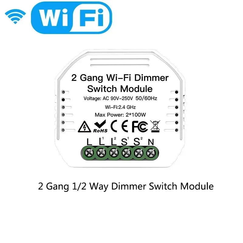 MOES Tuya Smart ZigBee WiFi Switch Module Dimmer Curtain Switch Smart Life App Remote Control Alexa Google Home Voice Control