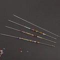 30pcs Metal Beading Needles For Beads Necklace Bracelet Tools Stainless Steel Self Threading Needle Pins For Jewelry Supplies