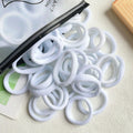 30/50/100Pcs Women Girl Mixed Colors Hair Bands Basic Hair Ties Elastic Headband Hair Scrunchies Accessories Ponytail Holder