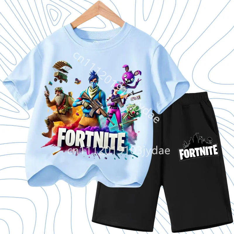 Fortnites Series T-shirt Shorts Suit for Children Hot | SAMAG