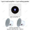 Home Audio Background music player system Bluetooths sound in wall amplifier TF USB FM control panel with stereo ceiling speaker