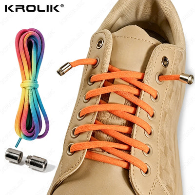 Elastic No Tie Shoelaces Semicircle Shoe Laces for Kids and Adult