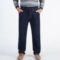 Super Big Size Men's Jeans Elastic Waist Denim Pants Male | SAMAG
