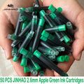50/12 PCS JINHAO 12 Colors 2.6mm/3.4mm Fountain Pen Ink Cartridges For Majohn Hongdian Stationery School Office Supplies