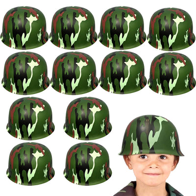 10 - Army Helmets for Kids Plastic Camouflage Hat Soldier | SAMAG